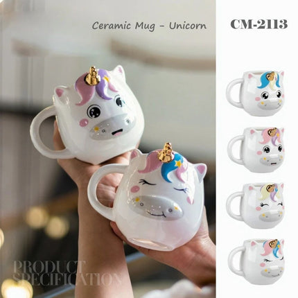 Animal Coffee Ceramic Mug  Frog , Bear , Horse