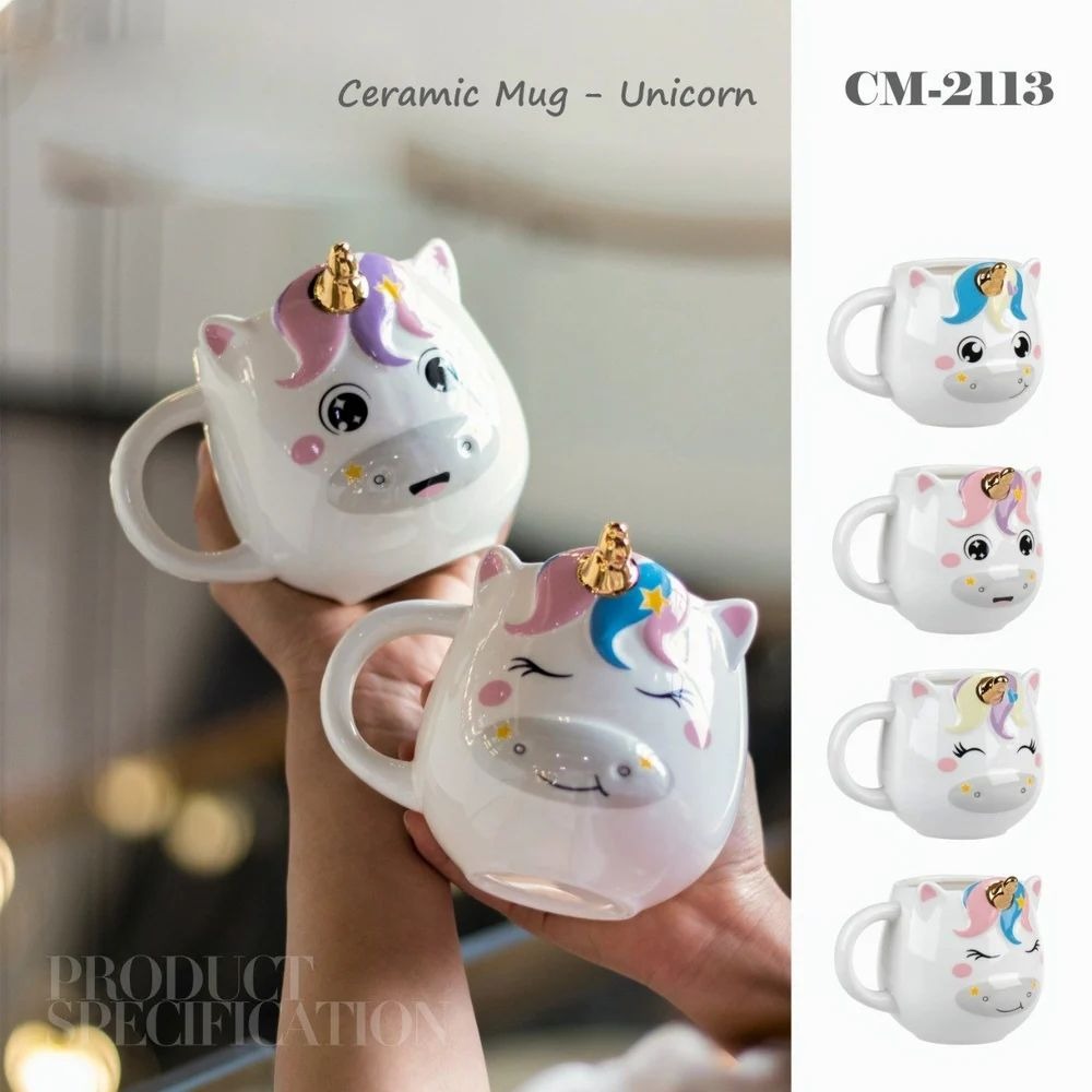Animal Coffee Ceramic Mug  Frog , Bear , Horse