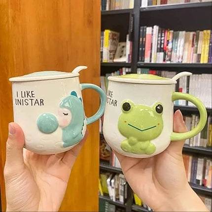 Animal Coffee Ceramic Mug  Frog , Bear , Horse