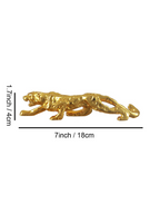 Golden Plated Jaguar Statue Showpiece Decorative Panther / Leopard Figurine Home decoration  inch 18