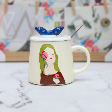 Flower Girl Ceramic Mug
