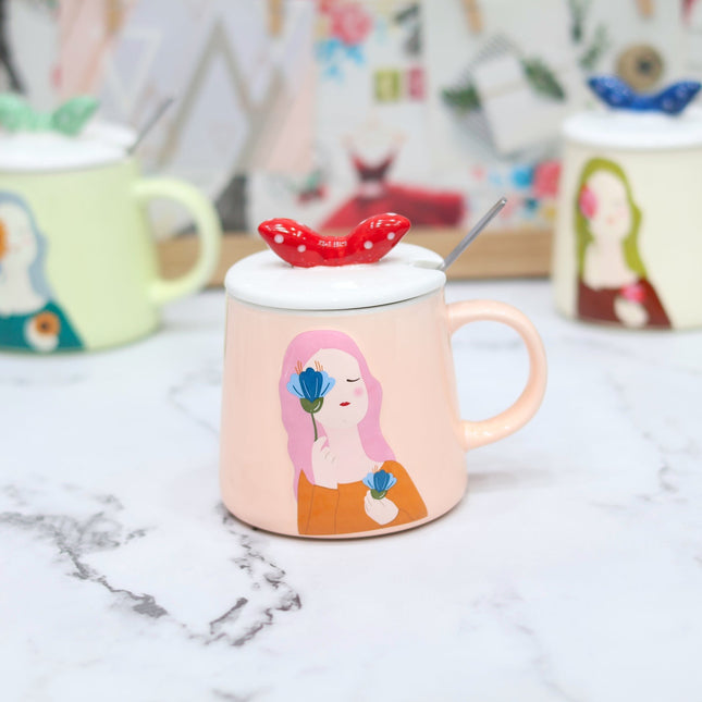 Flower Girl Ceramic Mug