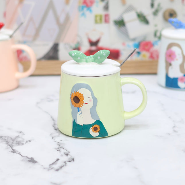 Flower Girl Ceramic Mug