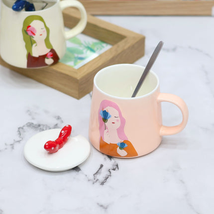 Flower Girl Ceramic Mug