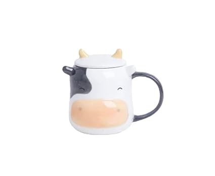 3D Cute Cow Ceramic Mug