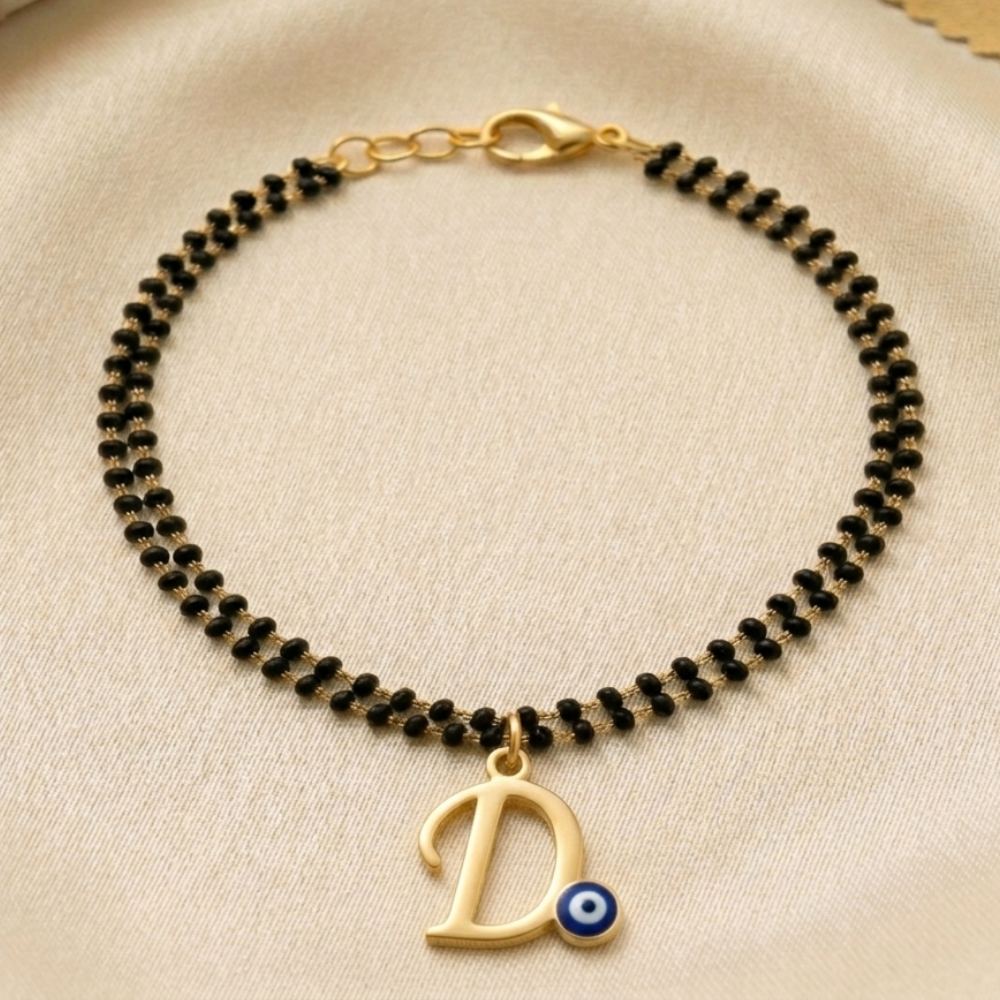 Name Initial Mangalsutra Bracelet