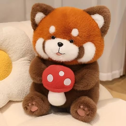 Mushroom Muncher Red Panda Plush 35cm