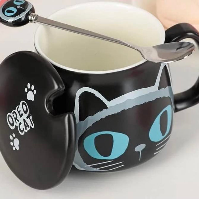 Big Cat Eyes Ceramic Mugs