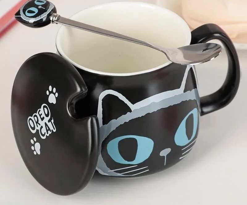 Big Cat Eyes Ceramic Mugs