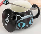 Big Cat Eyes Ceramic Mugs