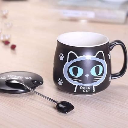 Big Cat Eyes Ceramic Mugs