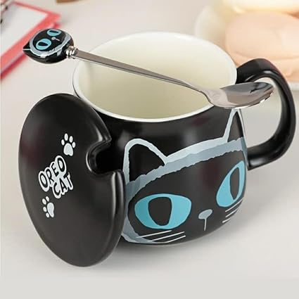 Big Cat Eyes Ceramic Mugs