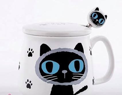 Big Cat Eyes Ceramic Mugs