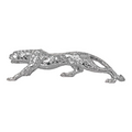 Silver Plated Jaguar Statue Showpiece Decorative Panther / Leopard Figurine Home decoration inch 18