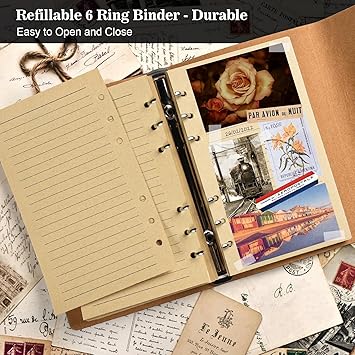 European Style Vintage Leather Journal Notebook,