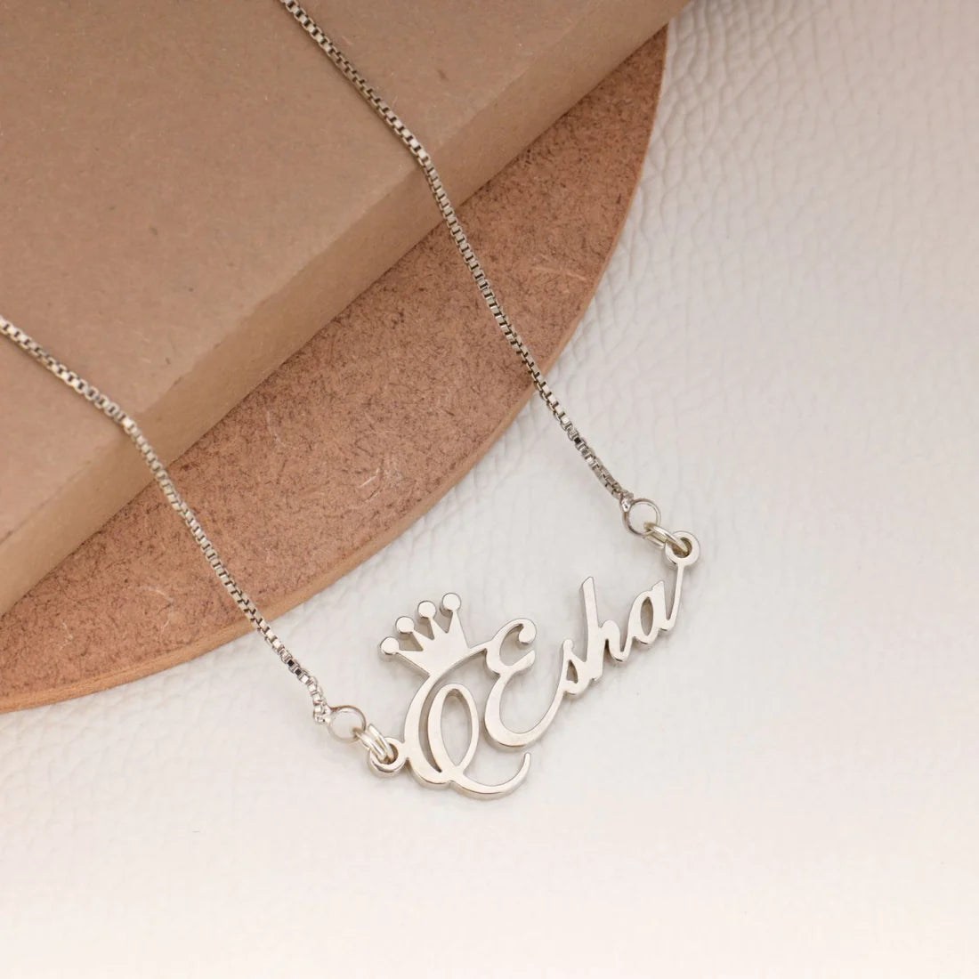 Personalised Crown Name Necklace