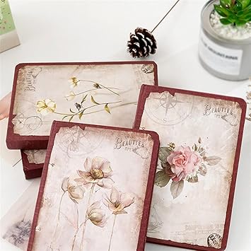 Flower theme Retro Pattern Premium Soft Bound Notebook