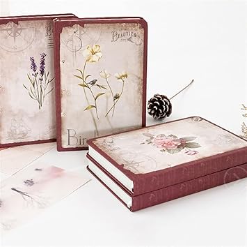 Flower theme Retro Pattern Premium Soft Bound Notebook