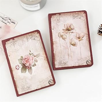 Flower theme Retro Pattern Premium Soft Bound Notebook