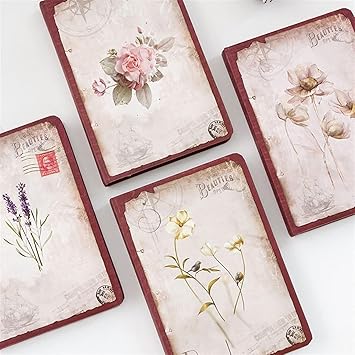 Flower theme Retro Pattern Premium Soft Bound Notebook