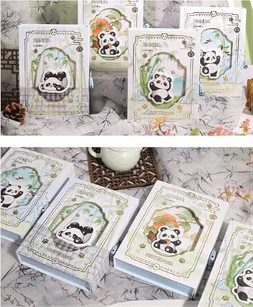 Happy Panda Notebook Diary with Lock & Key