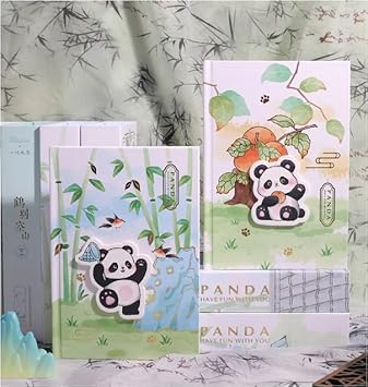 Happy Panda Notebook Diary with Lock & Key