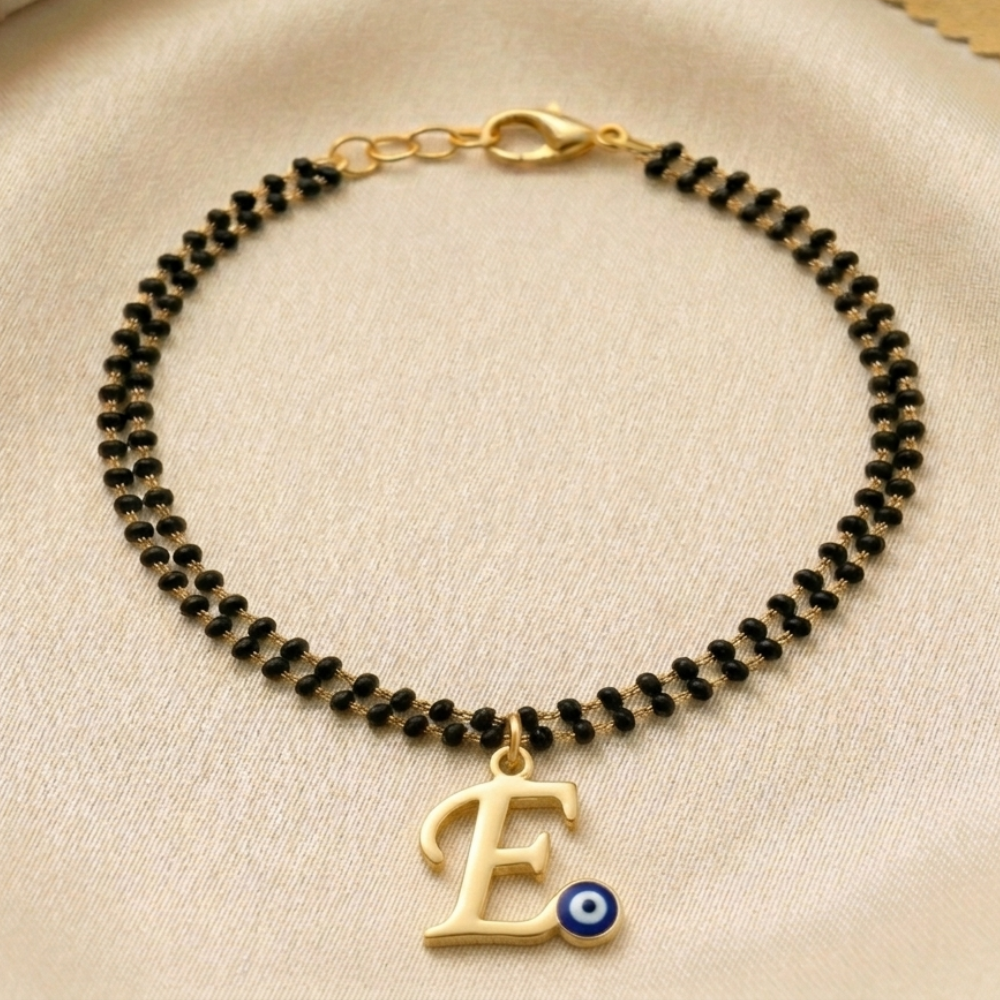 Name Initial Mangalsutra Bracelet
