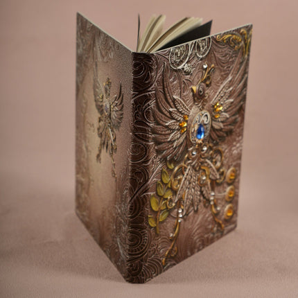 3D EMBOSSED LEATHER COVERED TRAVELLERS JOURNAL