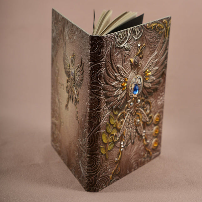 3D EMBOSSED LEATHER COVERED TRAVELLERS JOURNAL