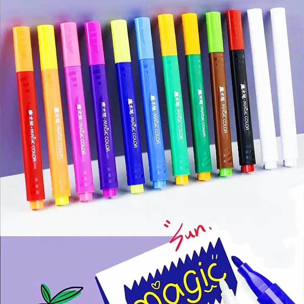 12 Color Magic Colour Changing Sketch Pen