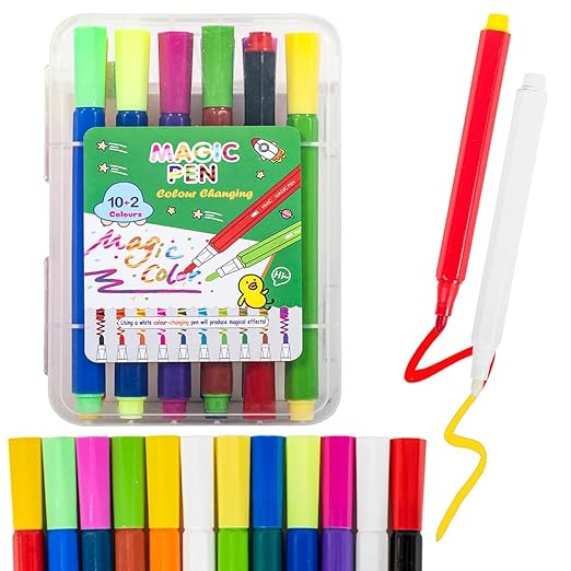 12 Color Magic Colour Changing Sketch Pen