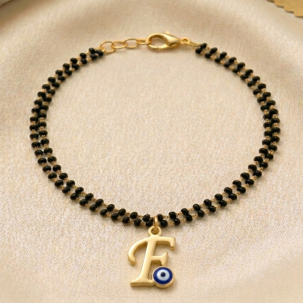Name Initial Mangalsutra Bracelet