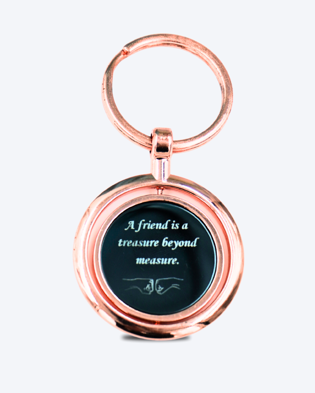 Personalised Round Metal Keychain