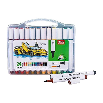 Watercolor Brush Pens, Real Brush Pen, 24 Color Painting