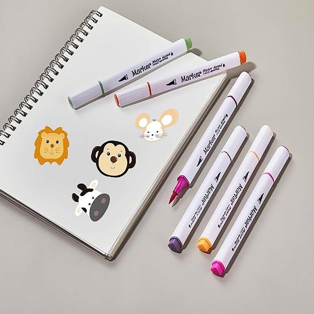 Watercolor Brush Pens, Real Brush Pen, 24 Color Painting