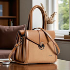 EXOTIC® Designer Handbag for Women with Smooth Flap, Textured Design, Metal Clasp, Spacious 3-Compartment Interior & Adjustable Sling