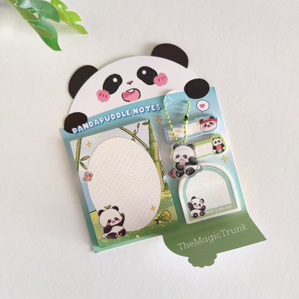 Cute Panda Puddle Sticky Notes