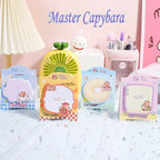 Cute Capybara Sticky Notes Set | Colorful Page 3D Sticky Notes 60 Sheets