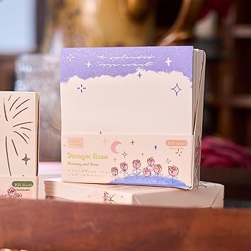 Romantic Sticky Notes, Multicolour Rectangular Memo Pads