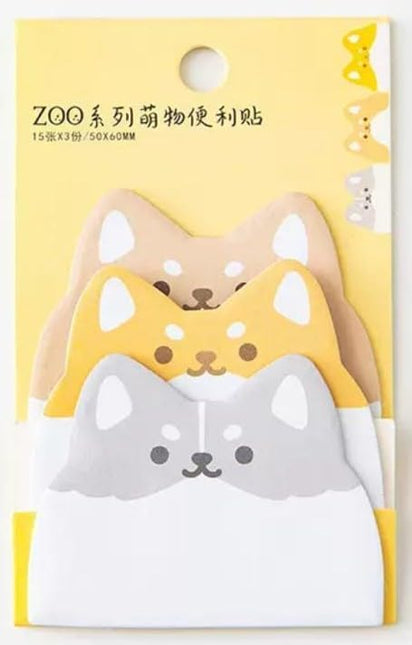 Cute Cartoon Sticky Notes | Animal Shape Page Marker Flags