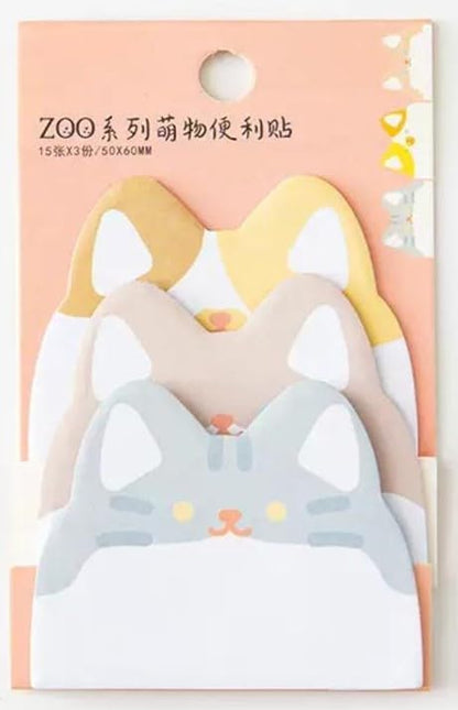 Cute Cartoon Sticky Notes | Animal Shape Page Marker Flags
