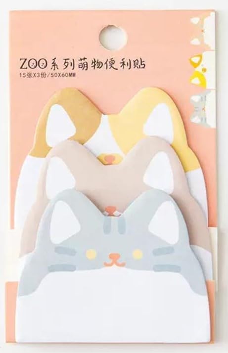Cute Cartoon Sticky Notes | Animal Shape Page Marker Flags