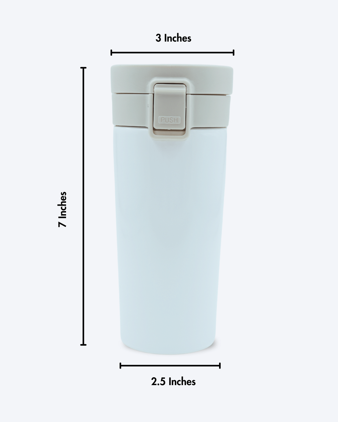 Personalised French Travel Tumbler White