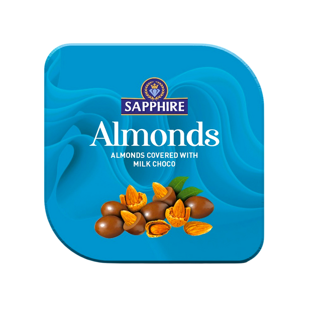Sapphire Almonds Covered with Milk Chocolate