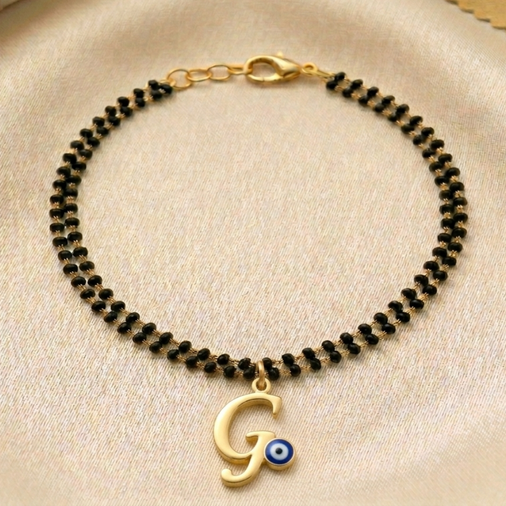 Name Initial Mangalsutra Bracelet
