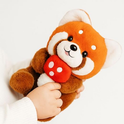 Mushroom Muncher Red Panda Plush 35cm