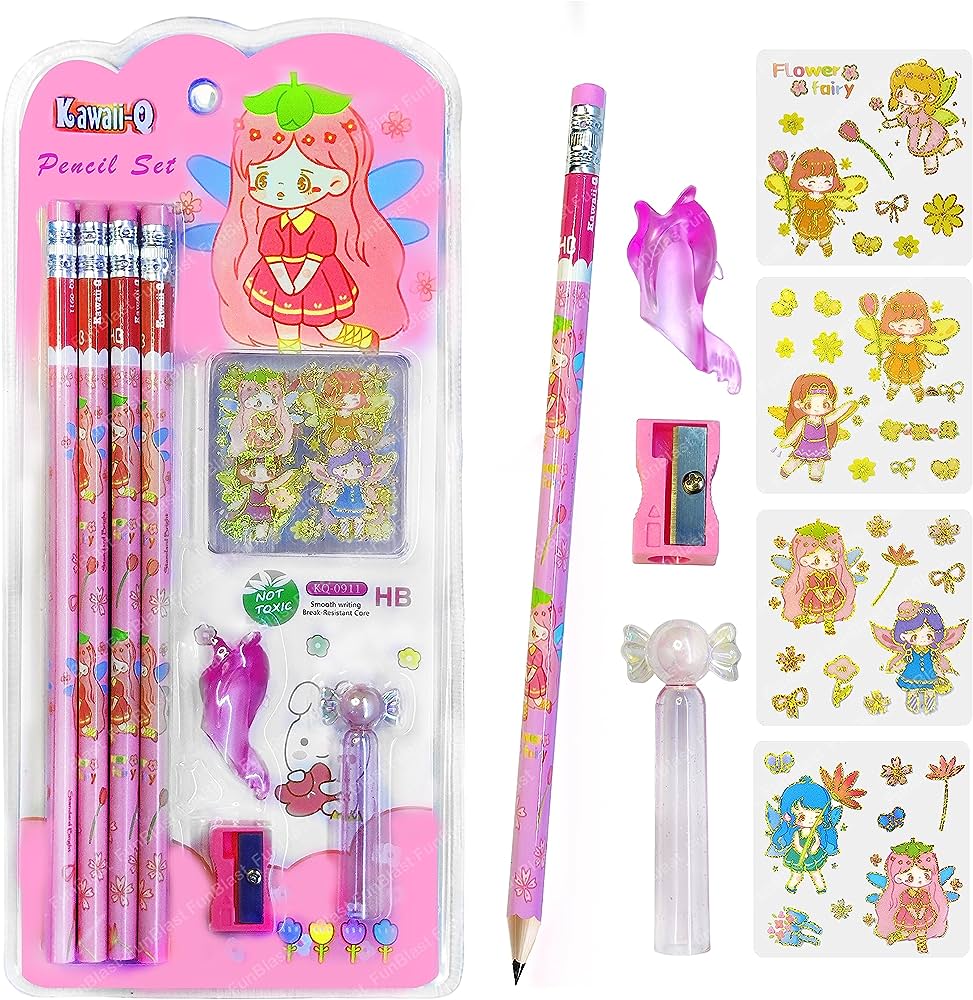 Stylish Pencils Stationary Kit Flower