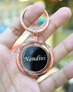 Personalised Round Metal Keychain