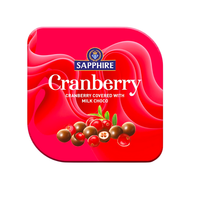 Sapphire Cranberry Covered with Milk Chocolate