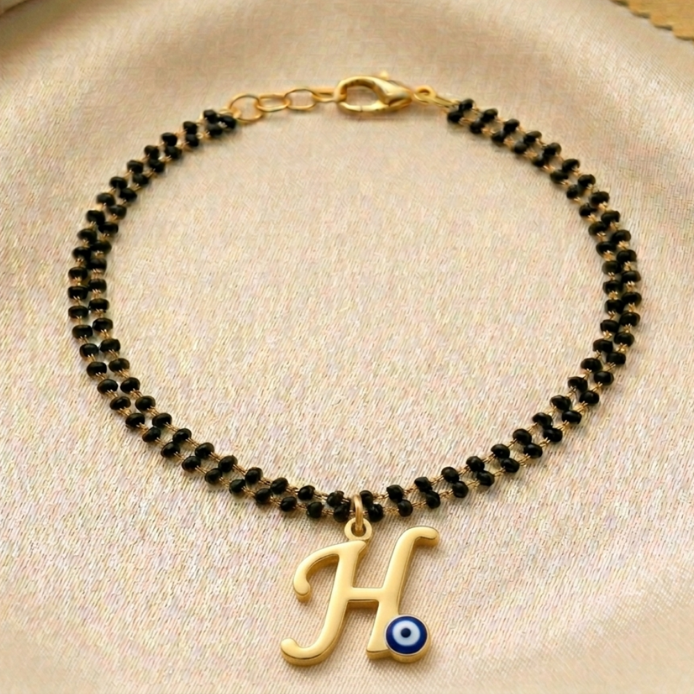 Name Initial Mangalsutra Bracelet